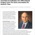 Saratoga Springs Plastic Surgeon Receives Accreditation by The Joint Commission