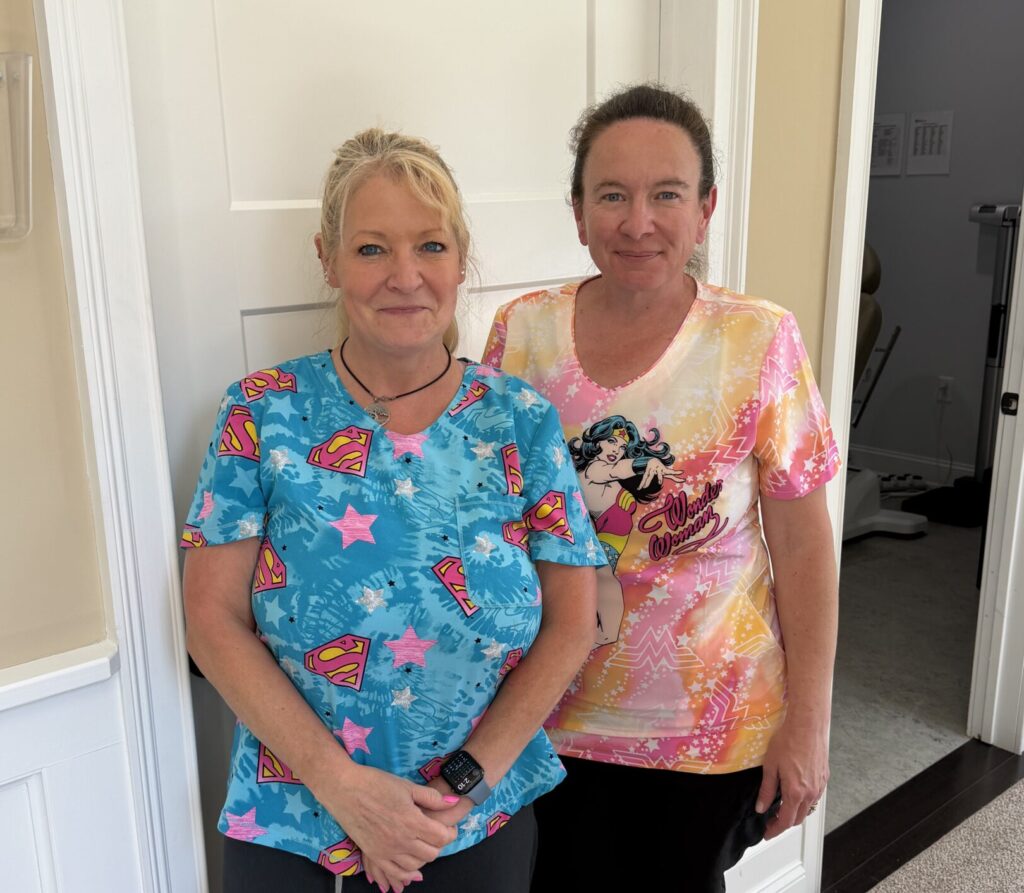 Kelly Battersea, RN and Jessica Rounds, LPN